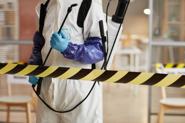 Professional Biohazard technician working in Brookville, NY